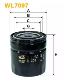Масляный фильтр WL7097 WIX FILTERS - фото №1