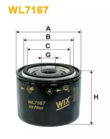 Масляный фильтр WL7167 WIX FILTERS