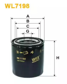Масляный фильтр WL7198 WIX FILTERS - фото №1