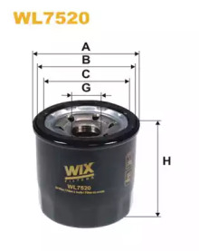 Масляный фильтр WL7520 WIX FILTERS - фото №1