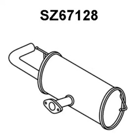 Глушитель выхлопных газов конечный SZ67128 VENEPORTE - фото №1