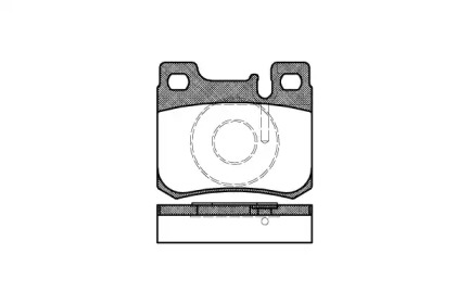 Комплект тормозных колодок, дисковый тормоз P0573.20 WOKING - фото №1