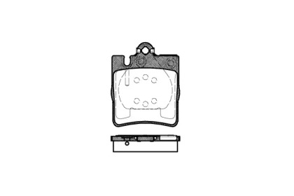 Комплект тормозных колодок, дисковый тормоз P6093.00 WOKING - фото №1