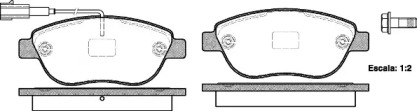 Комплект тормозных колодок, дисковый тормоз P9593.11 WOKING - фото №1
