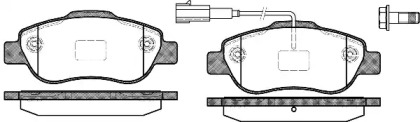 Комплект тормозных колодок, дисковый тормоз P10003.11 WOKING - фото №1