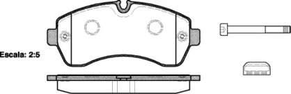 Комплект тормозных колодок, дисковый тормоз P1343300 WOKING
