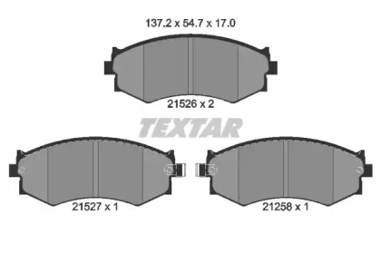 Колодки тормозные дисковые 2152601 TEXTAR