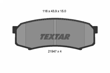 Колодки тормозные дисковые 2194701 TEXTAR