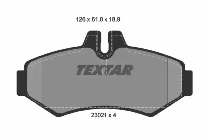Колодки тормозные дисковые 2302101 TEXTAR