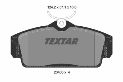 Колодки тормозные дисковые 2346302 TEXTAR