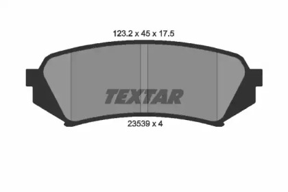 Колодки тормозные дисковые 2353902 TEXTAR