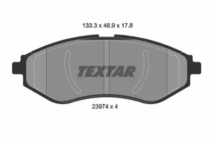 Колодки тормозные дисковые 2397401 TEXTAR