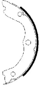 Комплект тормозных колодок, стояночная тормозная система 91062700 TEXTAR - фото №1