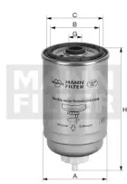 Топливный фильтр WK8051 MANN-FILTER