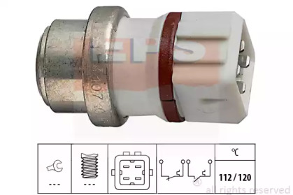 термовыключатель, сигнальная лампа охлаждающей жидкости 1.840.107 EPS - фото №1