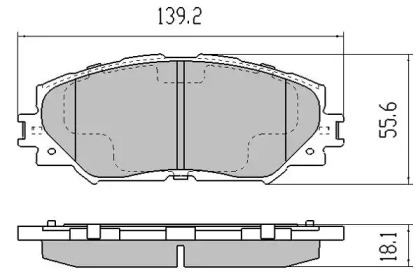 Комплект тормозных колодок, дисковый тормоз FBP-1467 FREMAX