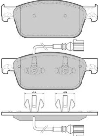 Комплект тормозных колодок, дисковый тормоз FBP-1672 FREMAX - фото №1