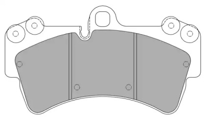 Комплект тормозных колодок, дисковый тормоз FBP-1358 FREMAX - фото №1
