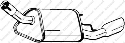 Глушитель выхлопных газов конечный 185-115 BOSAL - фото №1