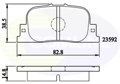 Комплект тормозных колодок, дисковый тормоз CBP01172 COMLINE