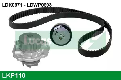 Водяной насос + комплект зубчатого ремня LKP110 LUCAS ENGINE DRIVE - фото №1