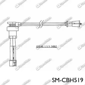 Комплект проводов зажигания SM-CBH519 SpeedMate - фото №1