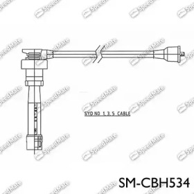 Комплект проводов зажигания SM-CBH534 SpeedMate - фото №1
