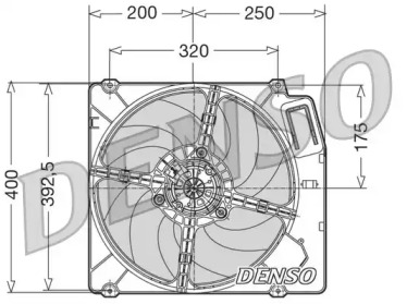 Вентилятор, охлаждение двигателя DER01003 NPS - фото №1