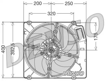 Вентилятор, охлаждение двигателя DER01003 NPS - фото №2
