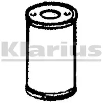 Средний глушитель выхлопных газов PG400J KLARIUS - фото №1