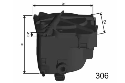 Топливный фильтр F110 MISFAT - фото №1