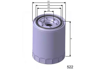 Масляный фильтр Z244 MISFAT