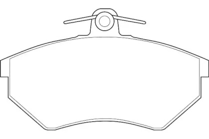 Комплект тормозных колодок, дисковый тормоз WBP20168A WAGNER - фото №1