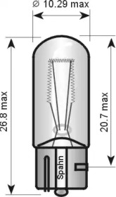 Лампа накаливания, фонарь указателя поворота 5221L SPAHN GLÜHLAMPEN - фото №2