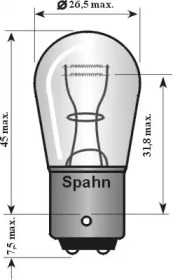 Лампа накаливания, фонарь указателя поворота 2014 SPAHN GLÜHLAMPEN - фото №2