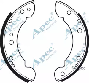 Комплект тормозных колодок SHU138 APEC braking - фото №1
