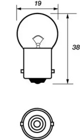 Лампа накаливания, фонарь указателя поворота VBU207 MOTAQUIP - фото №1