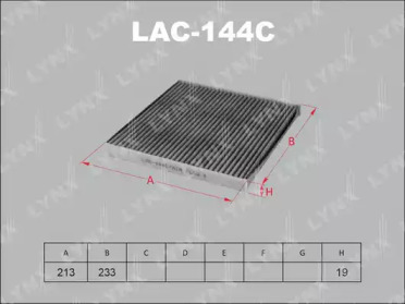Фильтр, воздух во внутренном пространстве LAC-144C LYNXauto - фото №1