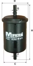 Фильтр топливный BF 671 MFILTER