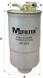 Топливный фильтр DF 693 MFILTER - фото №1