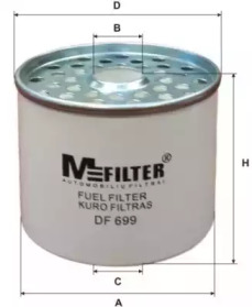 Топливный фильтр DF 699 MFILTER - фото №1
