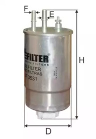 Фильтр топливный DF 3531 MFILTER