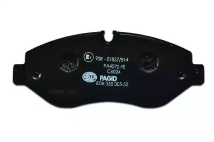 Комплект тормозных колодок, дисковый тормоз 8DB 355 005-521 HELLA PAGID - фото №3