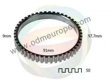 Зубчатый диск импульсного датчика, противобл. устр. 26-040004 ODM-MULTIPARTS - фото №1