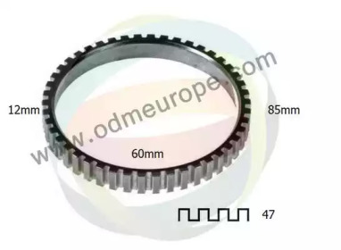 Зубчатый диск импульсного датчика, противобл. устр. 26-080002 ODM-MULTIPARTS - фото №1