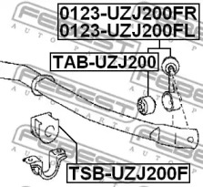 Тяга / стойка, стабилизатор 0123-UZJ200FL FEBEST - фото №2