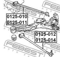 Рычаг независимой подвески колеса, подвеска колеса 0125-010 FEBEST - фото №2