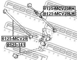 Рычаг независимой подвески колеса, подвеска колеса FEBEST 0125-MCV20LH