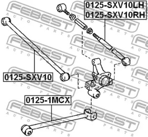 Рычаг независимой подвески колеса, подвеска колеса 0125-SXV10 FEBEST - фото №2