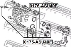 Ремкомплект, тормозной суппорт 0175-ASU40F FEBEST - фото №2